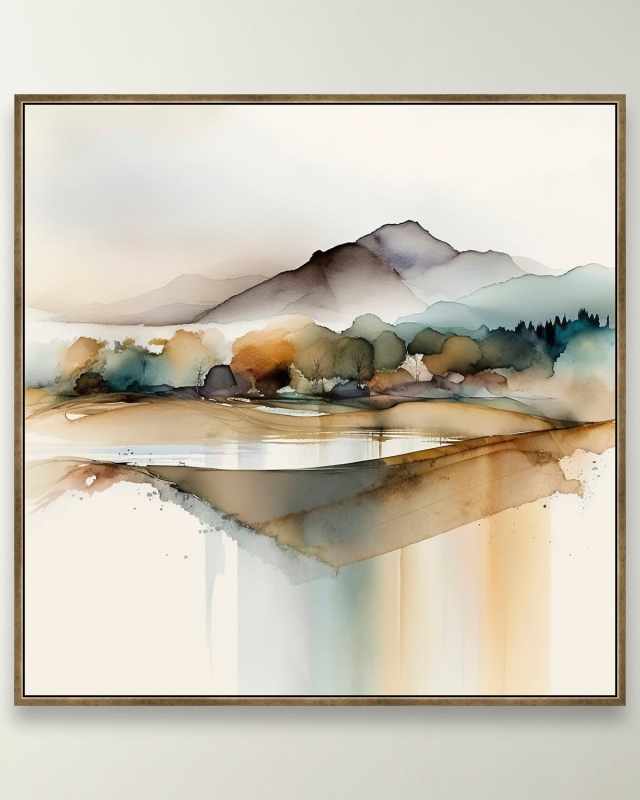 "Radiant Reflections 1" Framed Giclee